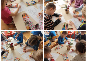 kolorowanie i ukladanie puzzli babcia i dziadek