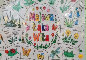 Plakat majowej łąki