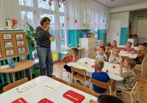 pani blenduje owoce