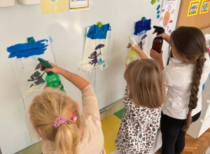 Jesienne zabawy matematyczne – liście i kolorowe parasole ️