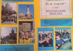 Plakat z dotychczasowymi inicjatywami na rzecz zbierania podpisów pod projektem ŁBO