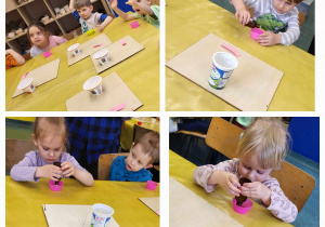 dzieci wlewają swoje ulubione zapachy do foremki z bazą mydlaną