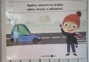 ilustracja chłopcem przy ulicy