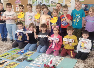 Z życia ptaków wiosną.