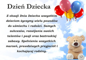 Życzenia z okazji Dnia Dziecka