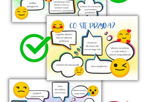 Ilustracje przedstawiające co należy zrobić lub czego unikać jeśli chodzi o adaptację dziecka w przedszkolu
