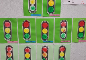 Praca plastyczna " Sygnalizator"