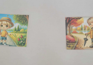 Ilustracje lata i zimy