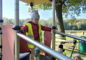 dzieci bawią się na placu zabaw