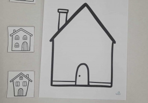 Ilustracja dużego domu