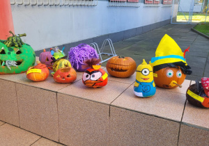 Dynie ozdabiajace front przedszkola