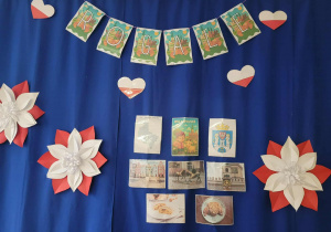 Napi rogale oraz ilusracje z poznańskimi koziołkami