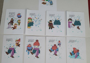 Historyjka obrazkowa "Zimowe ubrania