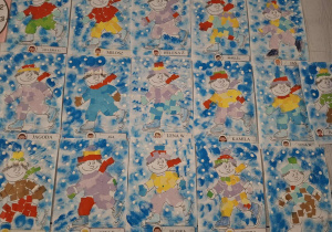 Zimowe prace plastyczne