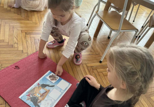 Dziewczynka dokłada pokarm do ptaków