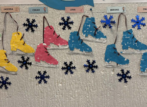 Zimowe sporty w wersji plastycznej