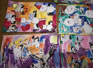 Przyleciały bociany zajęcia plastyczne