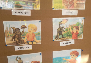 Miasta Polski z podpisami