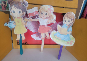 Postacie do teatrzyku o świętach majowych